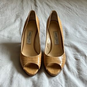Jimmy Choo leather heels with original box